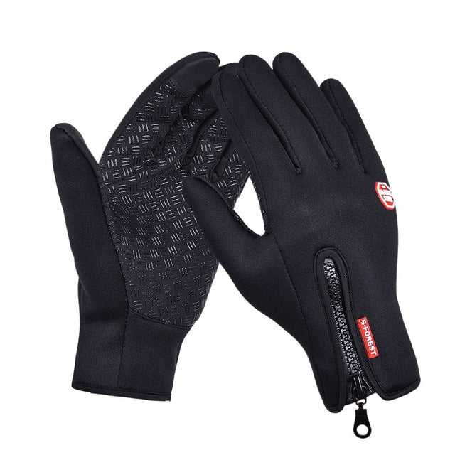 Gants de vélo chauds et doux en cuir pour hommes et femmes, pour sports de plein air, randonnée, hiver, tailles L, M, S, XL