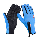 Gants de vélo chauds et doux en cuir pour hommes et femmes, pour sports de plein air, randonnée, hiver, tailles L, M, S, XL