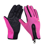 Gants de vélo chauds et doux en cuir pour hommes et femmes, pour sports de plein air, randonnée, hiver, tailles L, M, S, XL