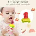 Biberon d'apprentissage à poignée avec anneau de dentition, anneau de dentition, tétine pour bébé, aliments frais, fruits, lait, avec clochette, S