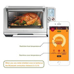 Thermomètre intelligent sans fil Bluetooth pour four à barbecue, plage de température des aliments : 0-100 degrés