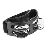 Cloche de pied en aluminium pour cajon à percussion, dimensions : 10 x 8 x 4 cm