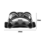 Cloche de pied en aluminium pour cajon à percussion, dimensions : 10 x 8 x 4 cm