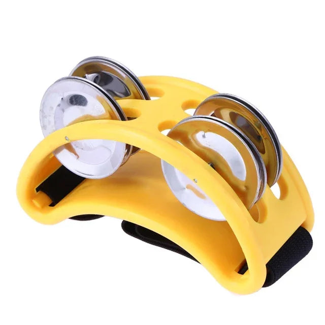 Cloche de pied en aluminium pour cajon à percussion, dimensions : 10 x 8 x 4 cm