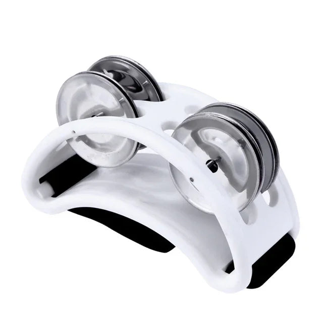Cloche de pied en aluminium pour cajon à percussion, dimensions : 10 x 8 x 4 cm