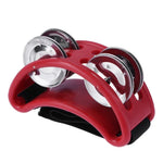 Cloche de pied en aluminium pour cajon à percussion, dimensions : 10 x 8 x 4 cm