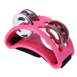 Cloche de pied en aluminium pour cajon à percussion, dimensions : 10 x 8 x 4 cm