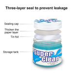 Car Clean Glue Gel Sticker, Sky Blue, Yellow, Transparent