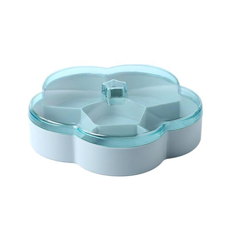 Boîte de rangement transparente pour bonbons de mariage, snacks et fruits secs en forme de fleur, simple couche, double couche