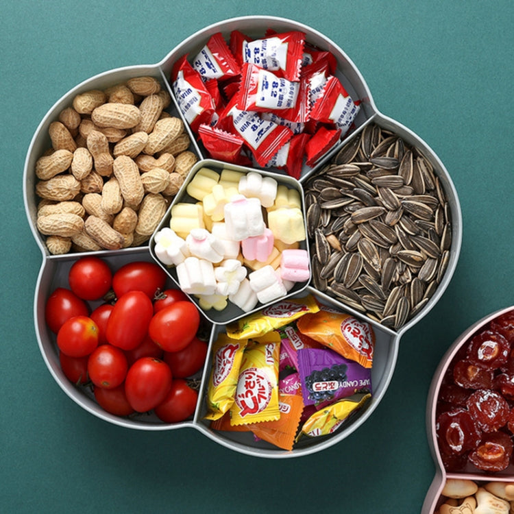 Boîte de rangement transparente pour bonbons de mariage, snacks et fruits secs en forme de fleur, simple couche, double couche