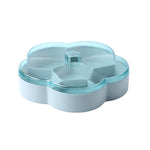 Boîte de rangement transparente pour bonbons de mariage, snacks et fruits secs en forme de fleur, simple couche, double couche