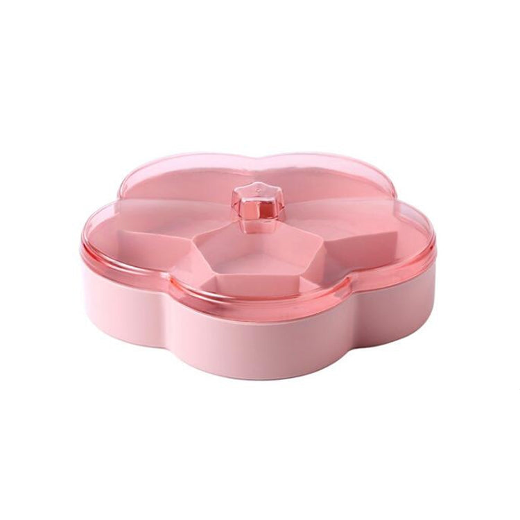 Boîte de rangement transparente pour bonbons de mariage, snacks et fruits secs en forme de fleur, simple couche, double couche