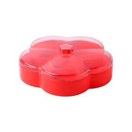 Boîte de rangement transparente pour bonbons de mariage, snacks et fruits secs en forme de fleur, simple couche, double couche
