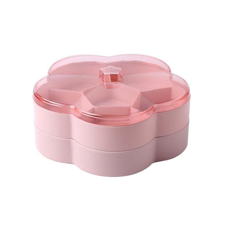 Boîte de rangement transparente pour bonbons de mariage, snacks et fruits secs en forme de fleur, simple couche, double couche