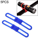 5 sangles en silicone pour lampe de vélo de route de montagne, support élastique pour téléphone et lampe de poche