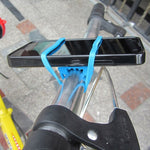 5 sangles en silicone pour lampe de vélo de route de montagne, support élastique pour téléphone et lampe de poche