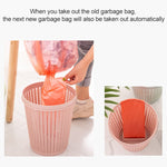 Poubelle de cuisine amovible en plastique avec boîte à sacs poubelles intégrée
