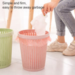 Poubelle de cuisine amovible en plastique avec boîte à sacs poubelles intégrée