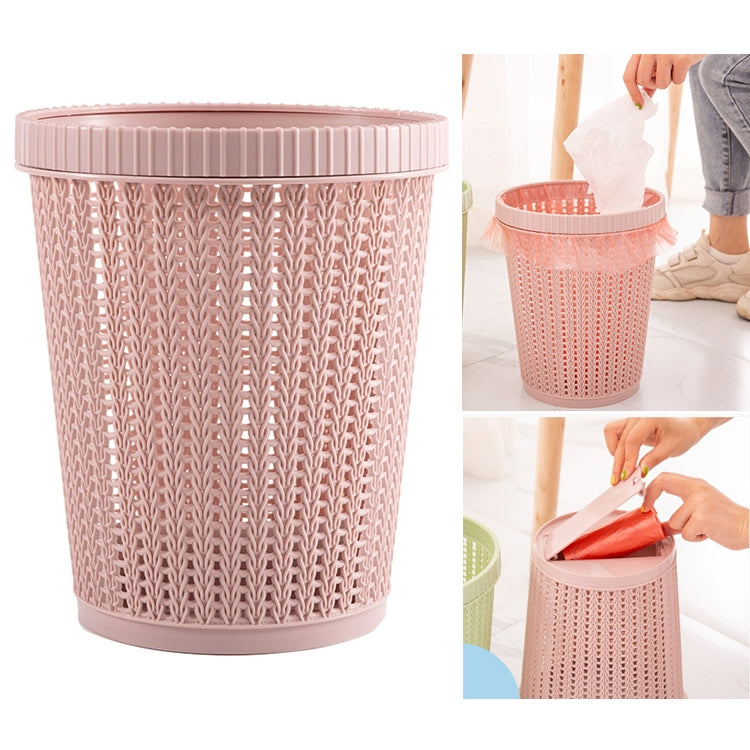 Poubelle de cuisine amovible en plastique avec boîte à sacs poubelles intégrée