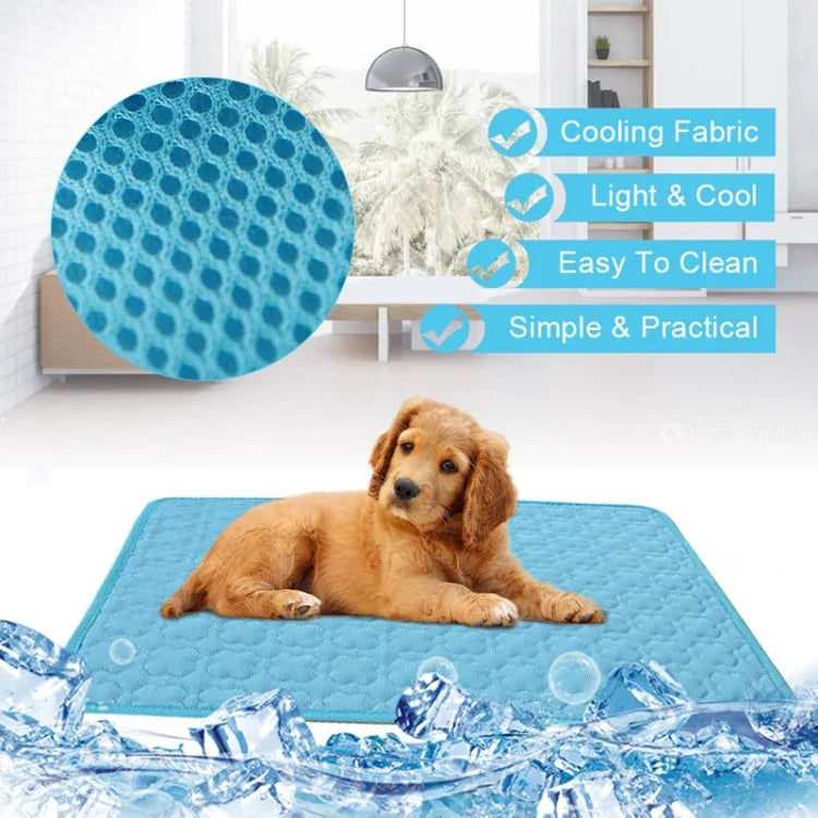 SFB104 Tapis de refroidissement d'été Couverture Glace Lit pour chien et chat, 50x40cm, 63x50cm, 70x56cm, 102x70cm