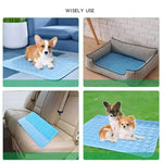 SFB104 Tapis de refroidissement d'été Couverture Glace Lit pour chien et chat, 50x40cm, 63x50cm, 70x56cm, 102x70cm