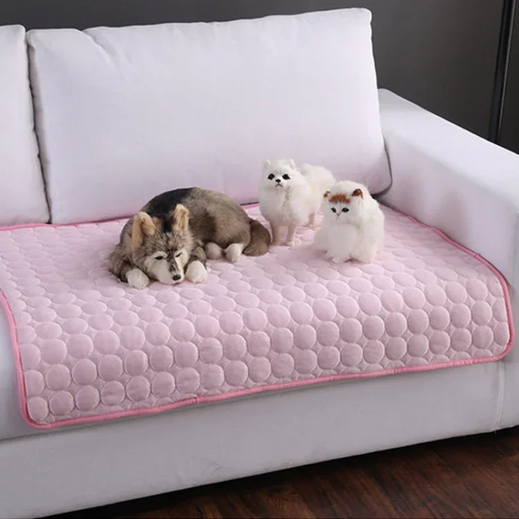 SFB104 Tapis de refroidissement d'été Couverture Glace Lit pour chien et chat, 50x40cm, 63x50cm, 70x56cm, 102x70cm