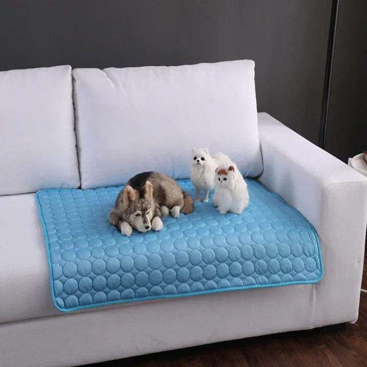 SFB104 Tapis de refroidissement d'été Couverture Glace Lit pour chien et chat, 50x40cm, 63x50cm, 70x56cm, 102x70cm
