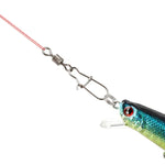Lot de 10 connecteurs de pêche en acier inoxydable avec émerillons à roulement, accessoires de pêche, 12(17mm), 10(20mm), 8(22mm), 7(25mm), 6(26mm), 5(29mm), 4(30mm), 3(34mm), 2(36mm), 1(40mm)