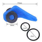 10 Pcs/Sac Support de canne à pêche en plastique pour canne à pêche, leurres de pêche, porte-appât de sécurité, équipement de pêche, rouge, violet, noir, bleu, jaune, rose, orange, vert