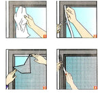 Moustiquaire Anti-mouches Filet de Porte Fenêtre Maille Rideau Protecteur Moustiquaire Insectes DIY, 1.3x1.5cm, 2x1.5cm, 1.3x1.5m, 2x1.5m
