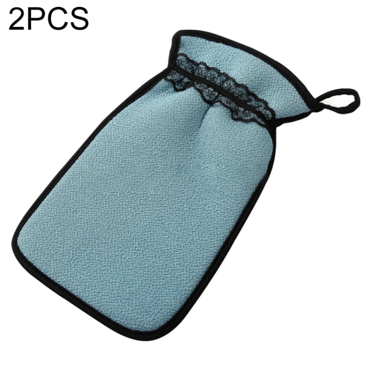 2 Gants de Douche Exfoliants pour le Corps, Gommage Peau, Massage Spa, Outils de Nettoyage de Salle de Bain