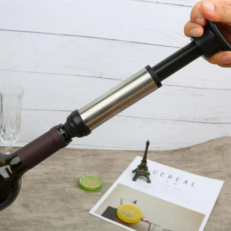 Bouchon à vin en acier inoxydable, bouchon de champagne, pompe à vide pour vin rouge, bouchon à vin en acier inoxydable