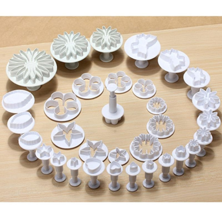 Ustensiles de Décoration de Gâteaux Emporte-pièces à Piston pour Fondant Moule à Biscuits Accessoires de Pâtisserie, Ustensiles de Décoration de Gâteaux