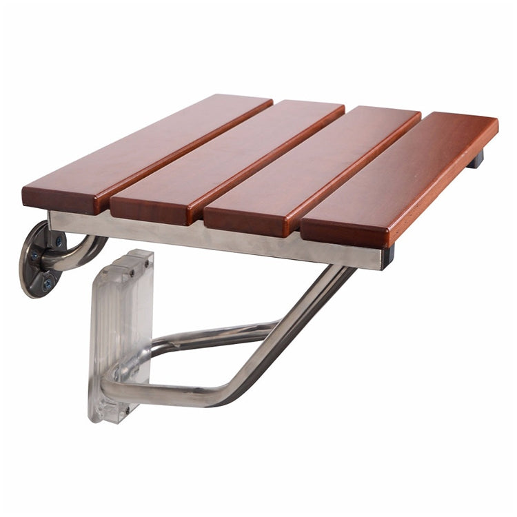 Chaise de douche murale pliante en bois massif pour la relaxation, chaise pliante en bois massif de type F