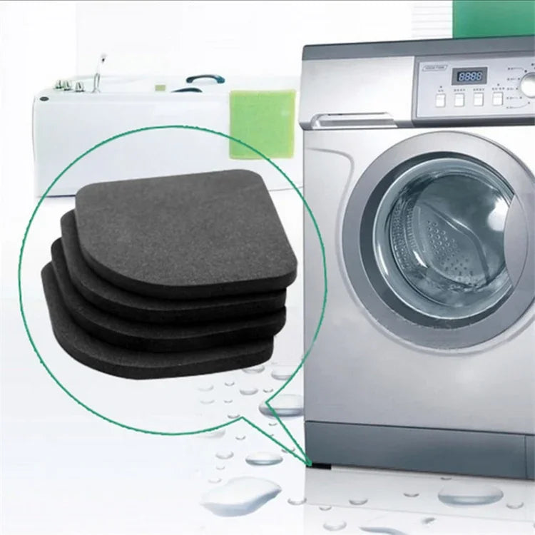Lot de 4 tampons anti-vibrations pour machine à laver et réfrigérateur, tapis anti-sismique pour machine