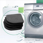 Lot de 4 tampons anti-vibrations pour machine à laver et réfrigérateur, tapis anti-sismique pour machine