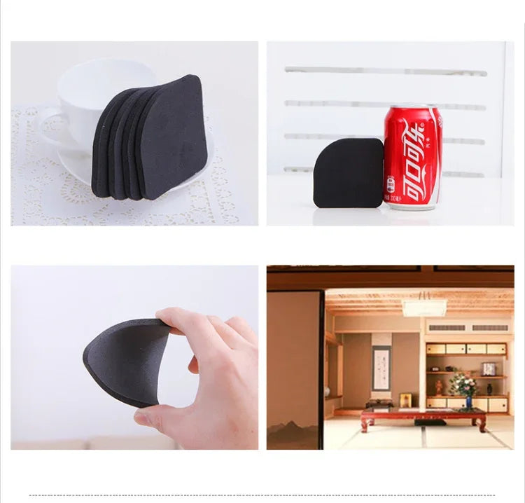Lot de 4 tampons anti-vibrations pour machine à laver et réfrigérateur, tapis anti-sismique pour machine
