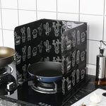 Plaque d'huile en papier d'aluminium pour cuisinière à gaz, protection anti-éclaboussures de cuisine, panneau d'isolation d'huile haute température