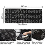 Plaque d'huile en papier d'aluminium pour cuisinière à gaz, protection anti-éclaboussures de cuisine, panneau d'isolation d'huile haute température