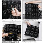 Plaque d'huile en papier d'aluminium pour cuisinière à gaz, protection anti-éclaboussures de cuisine, panneau d'isolation d'huile haute température
