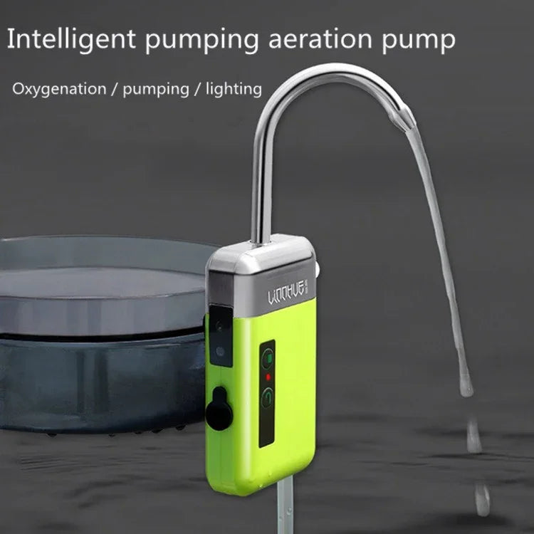 Pompe à eau automatique LINNHUE Chargeur Absorbeur d'eau Pompe d'aération pour pêche en extérieur, LINNHUE