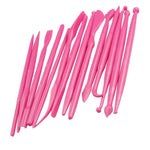 2 ensembles mini-outils de gravure pour fondant, stylo de gravure pour gâteaux, 28 pièces jaune, 28 pièces rose vif, 28 pièces rose