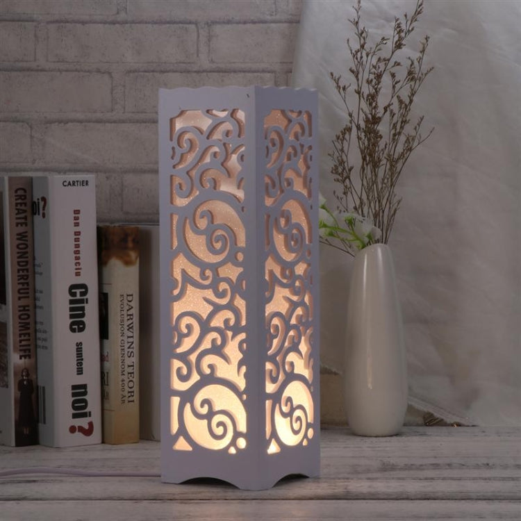 Lampe de table décorative simple, moderne, creuse, créative, à LED, économie d'énergie, pour chambre à coucher et bureau.