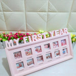 Cadre photo créatif pour décoration de chambre d'enfant, pour photos de bébé, souvenir de croissance