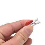 50 mini pinces à linge décoratives en bois en forme de cœur rouge pour photos, cartes postales, loisirs créatifs