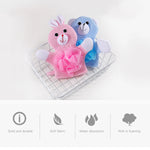 Dessin animé Enfants Serviette de Bain Double-Face Épaissie Gants de Bain