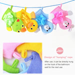 Dessin animé Enfants Serviette de Bain Double-Face Épaissie Gants de Bain