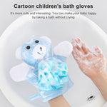 Dessin animé Enfants Serviette de Bain Double-Face Épaissie Gants de Bain