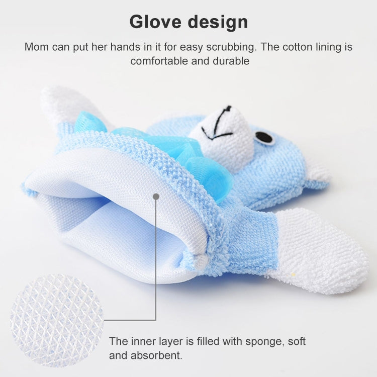 Dessin animé Enfants Serviette de Bain Double-Face Épaissie Gants de Bain