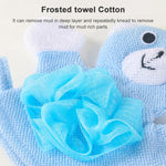 Dessin animé Enfants Serviette de Bain Double-Face Épaissie Gants de Bain